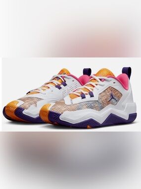 Jordan One Take 4 White Purple-Gold Shoes 
Men’s Size: 8 / Women’s 9.5